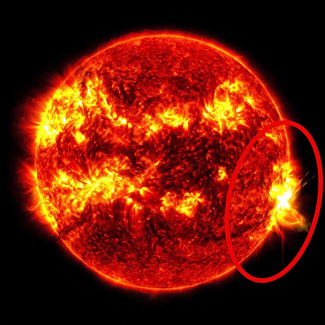 The solar flare, classified as X8.8, was the strongest to come from this cycle so far, which began in 2017, as a high radio eclipse level 3 (R3) on a scale of one to five